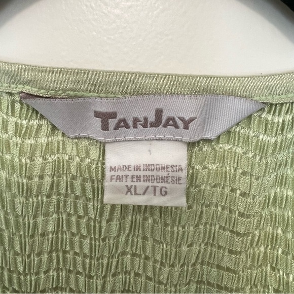 Y2K Vintage Green Textured Top - Picture 3 of 3